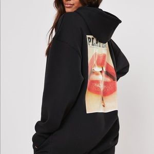Oversized playboy hoodie, gently used